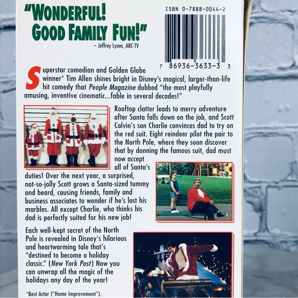 Disney The Santa Clause Vintage VHS Christmas Movie Starting Tim Allen - Picture 5 of 6